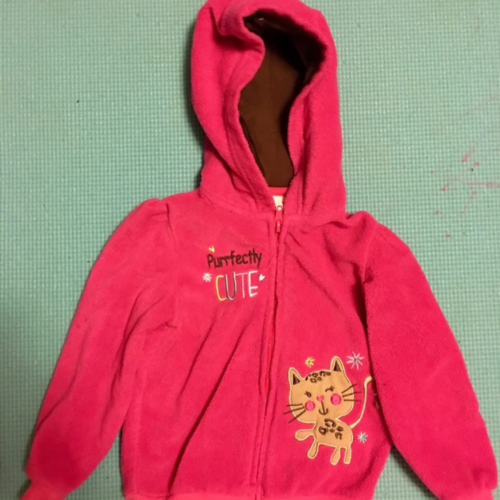 Kitty cat Zip up Hoodie